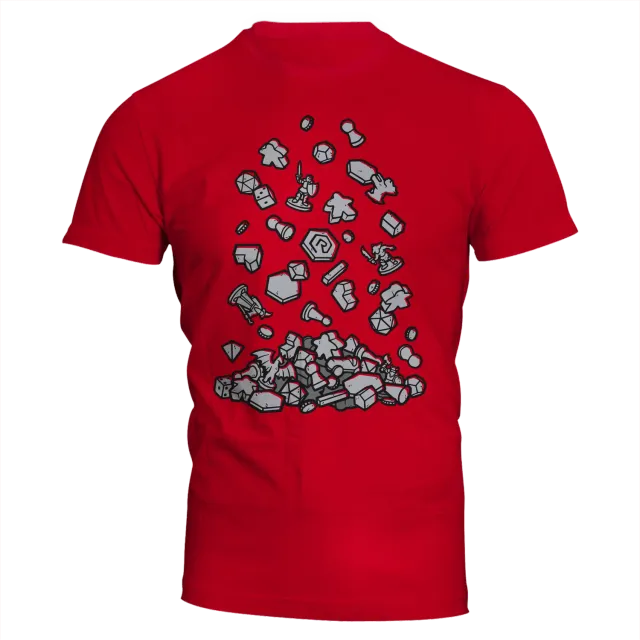 Roll A Crit Crit Falls Apart slim fit T-shirt rood