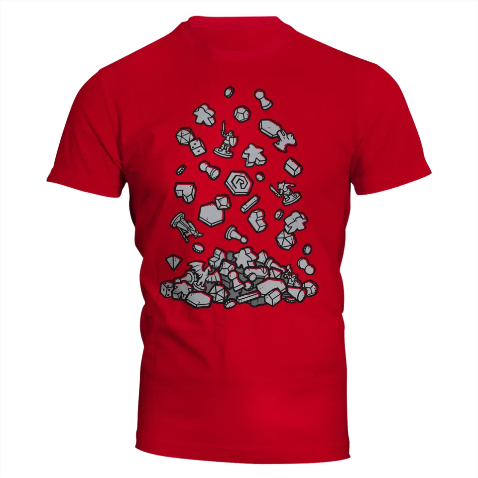 Roll A Crit Crit Falls Apart slim fit T-shirt rood