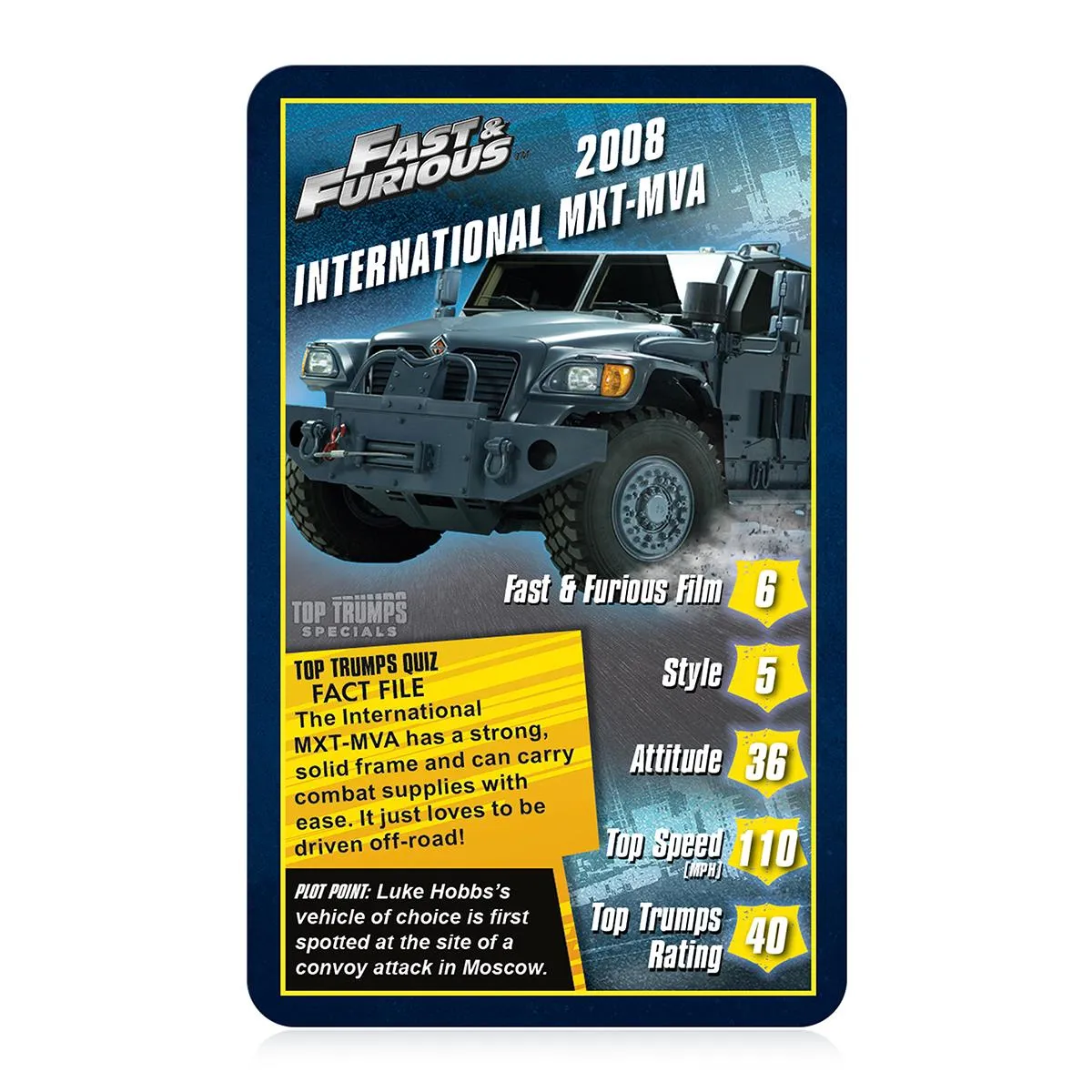 Top Trumps Fast & Furious kaartspel filmwagens editie