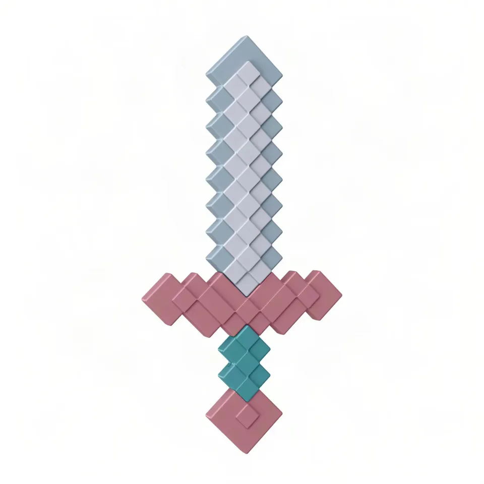Minecraft Dungeons II speelzwaard pixel voor kinderen
