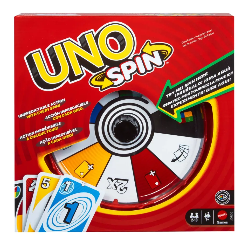 UNO Spin kaartspel met roulette 112 kaarten
