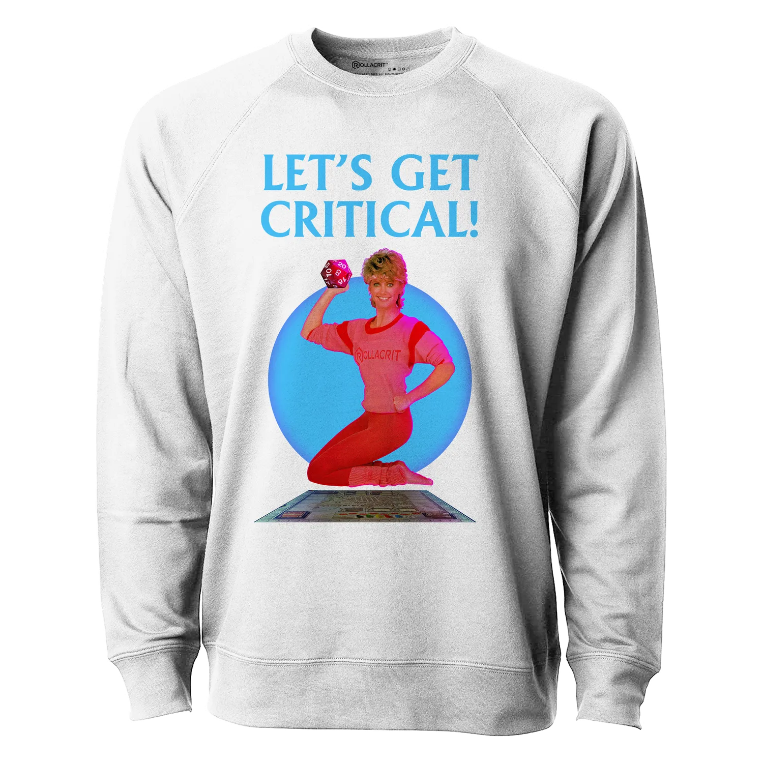 Roll A Crit Let's Get Critical sweater indigo blauw