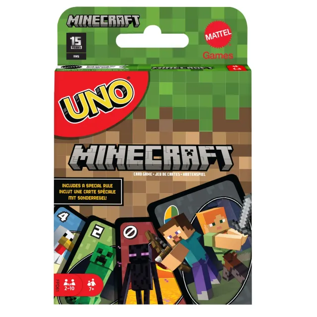 UNO Minecraft kaartspel 112 kaarten met Creeper-regel