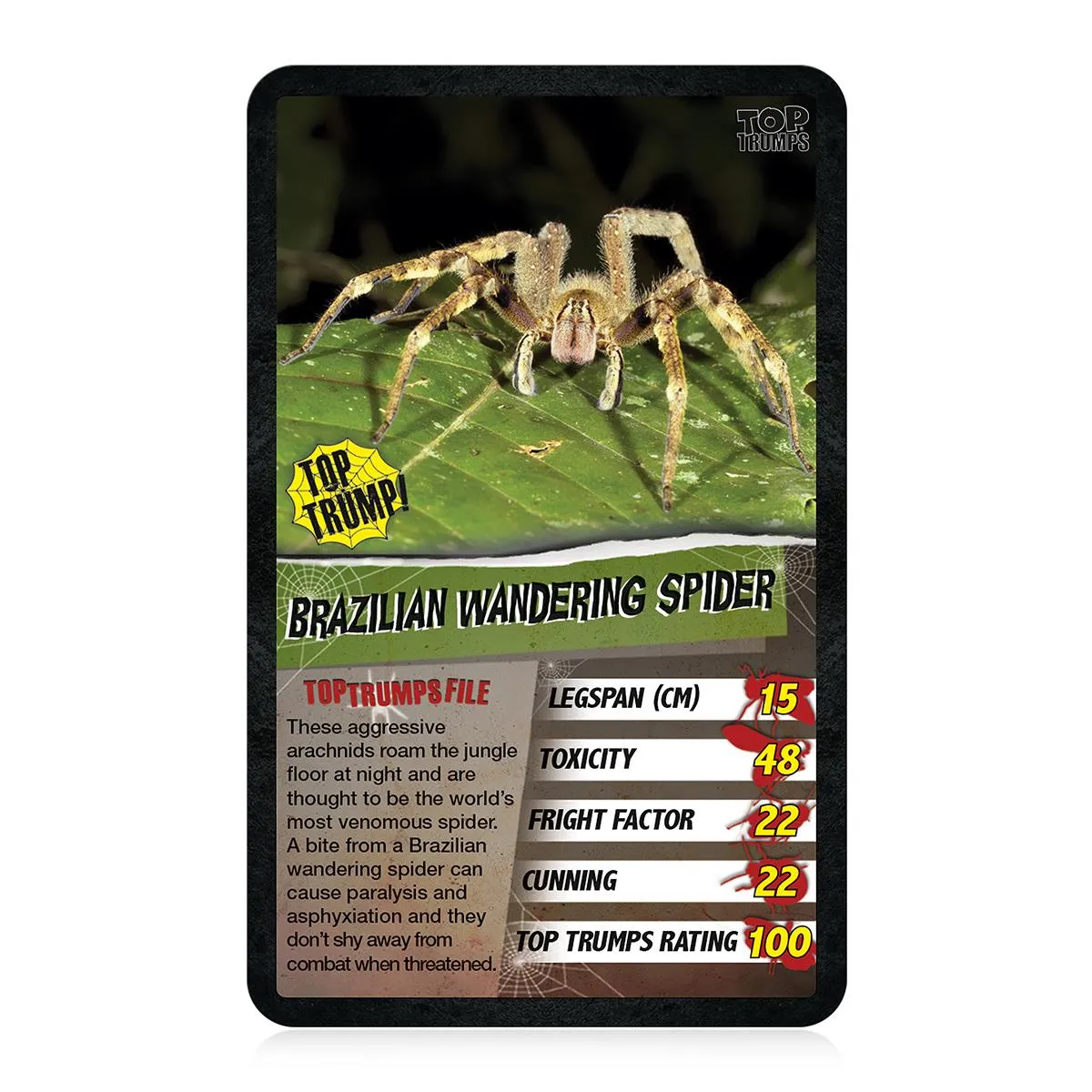 Top Trumps Spiders kaartspel 30 spinnen