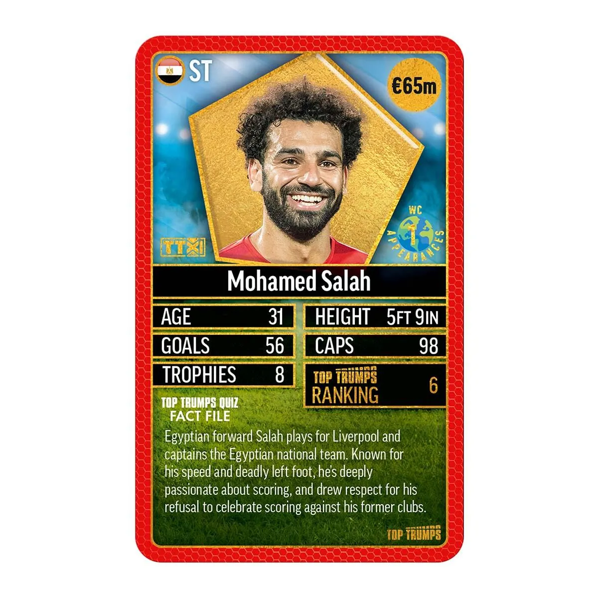 Top Trumps World Football Stars kaartspel Pack 4 Top 200