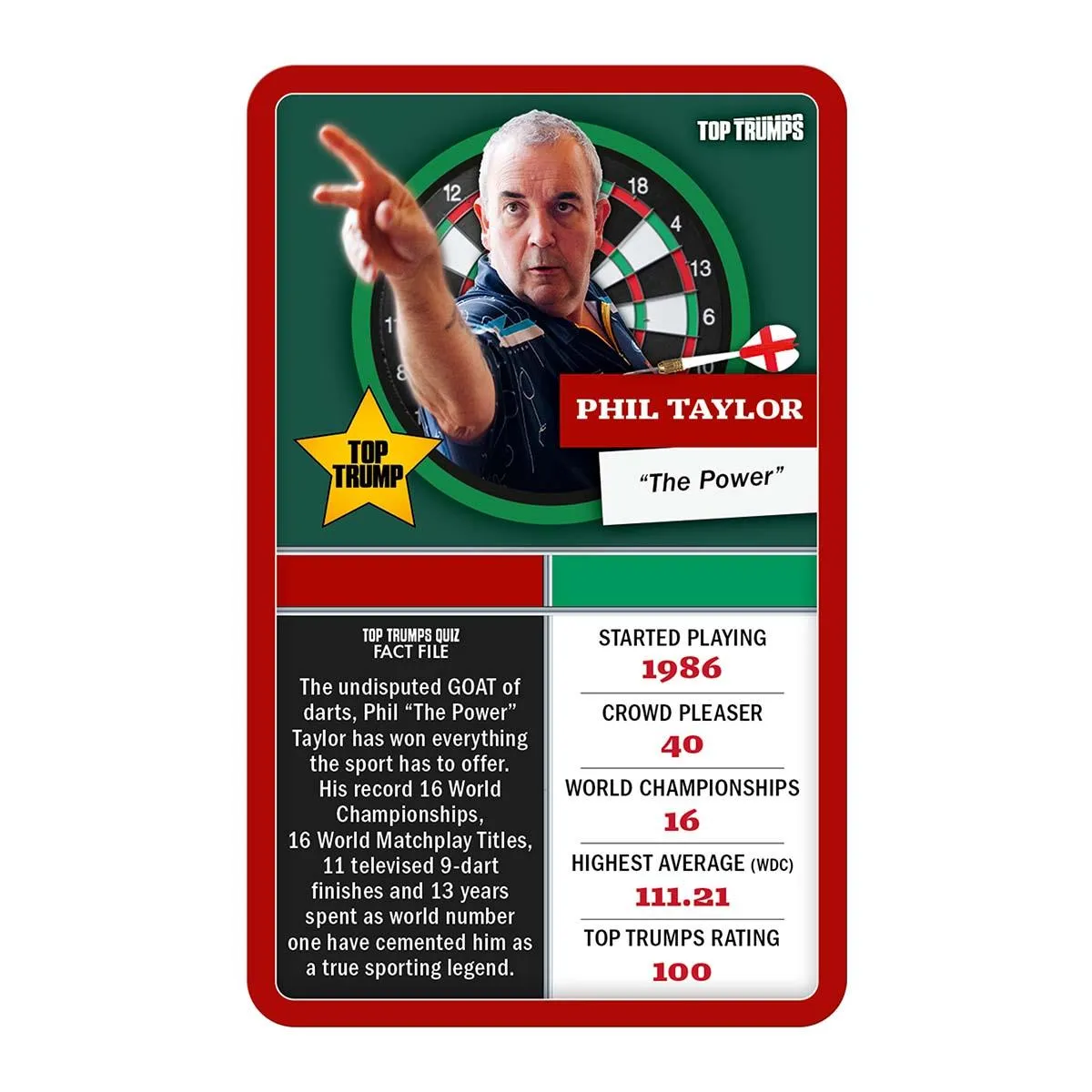 Top Trumps Darts Greats kaartspel giftset