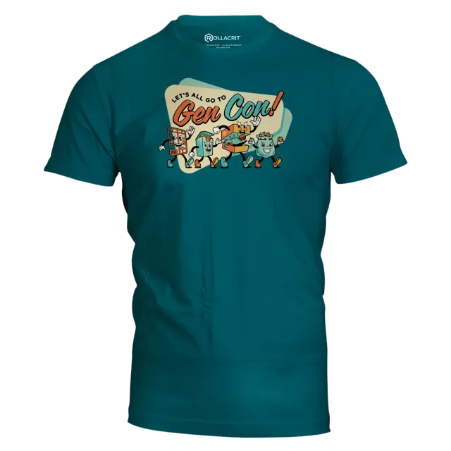Gen Con Let's All Go 2026 T-shirt unisex katoenmix