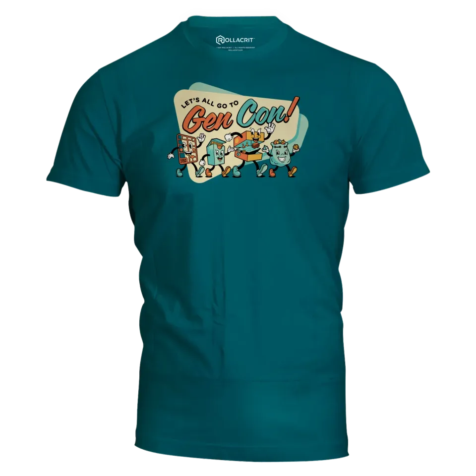 Gen Con Let's All Go 2026 T-shirt unisex katoenmix