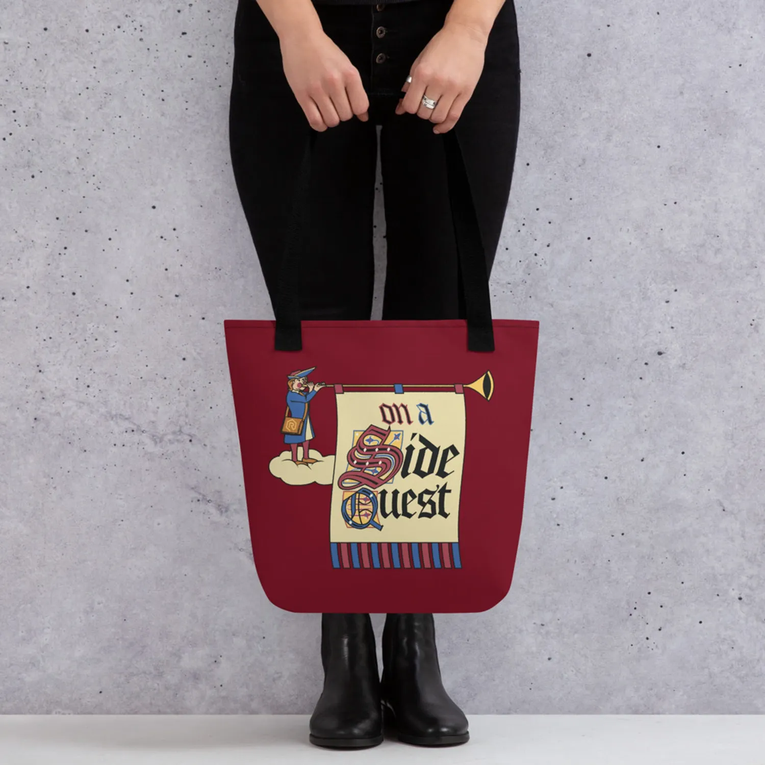 Roll A Crit On a Side Quest tote bag 10 liter