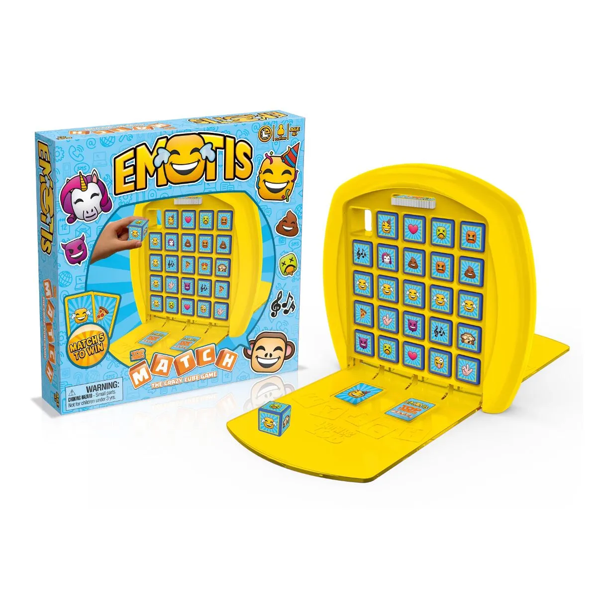 Top Trumps Match Emotis kubusspel 5 op rij