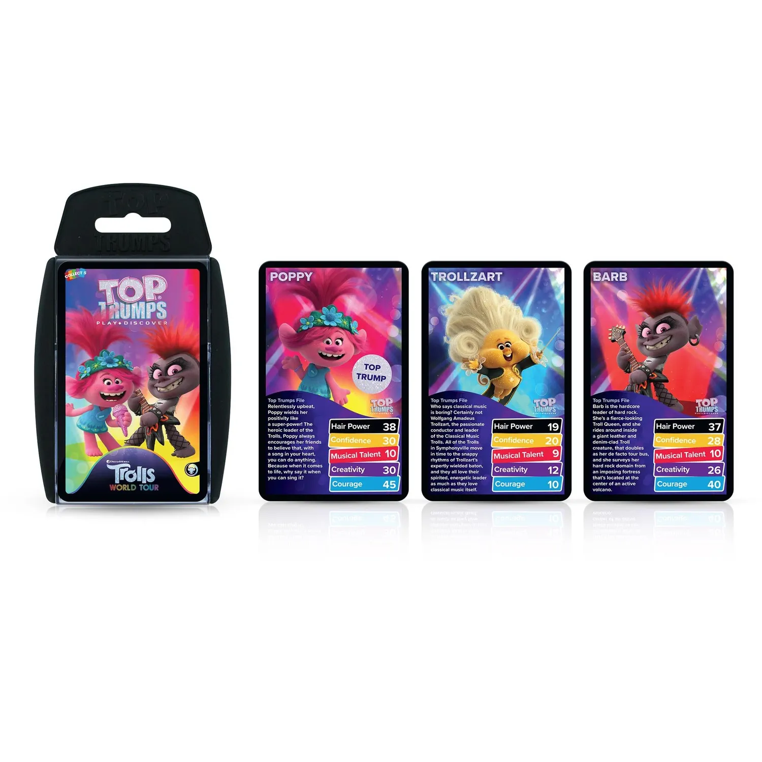 Top Trumps Trolls World Tour kaartspel muziek