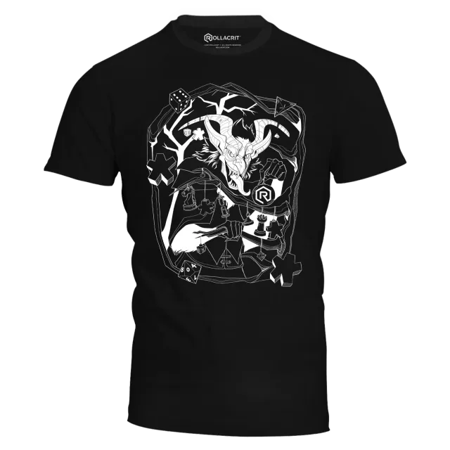 Roll A Crit Decorating Krampus T-shirt katoen unisex