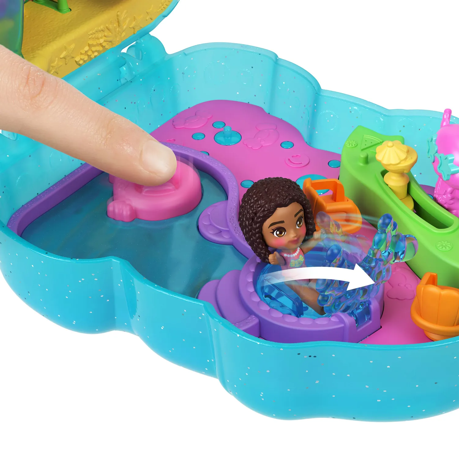 Polly Pocket Axolotl Adventure compact speelset met pop