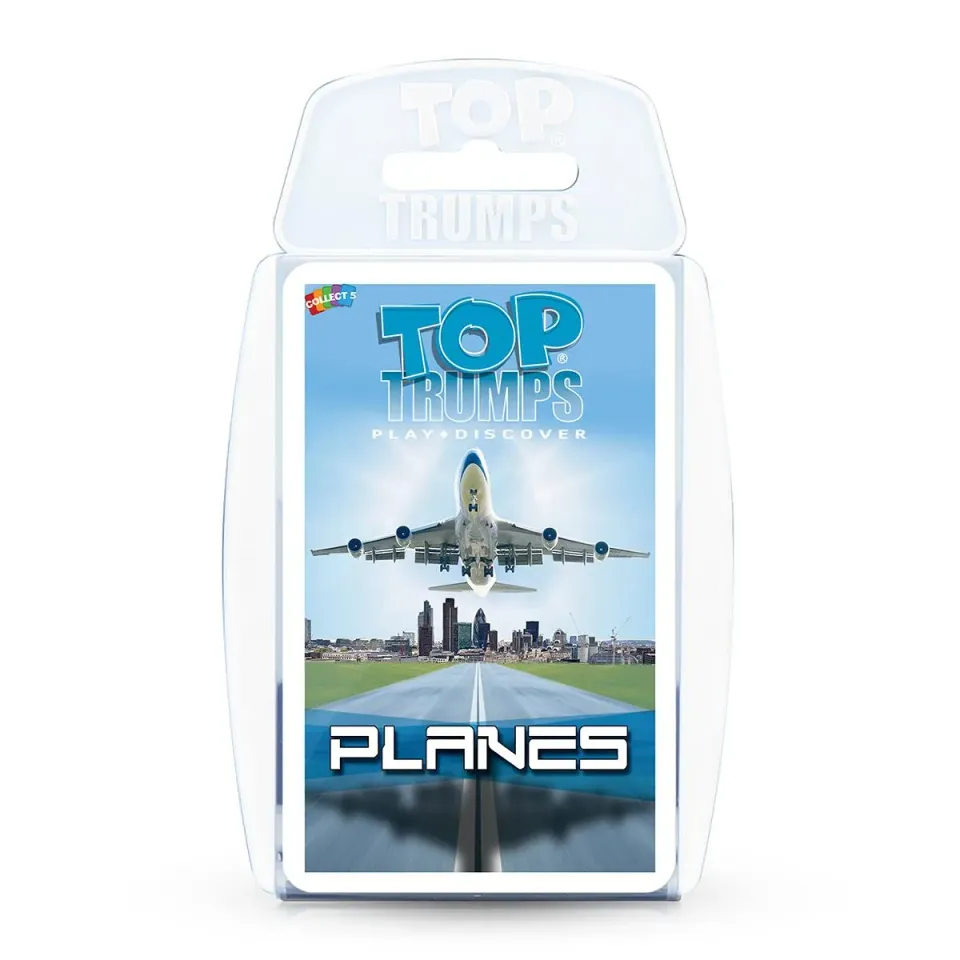 Top Trumps Planes kaartspel 30 kaarten vliegtuigen