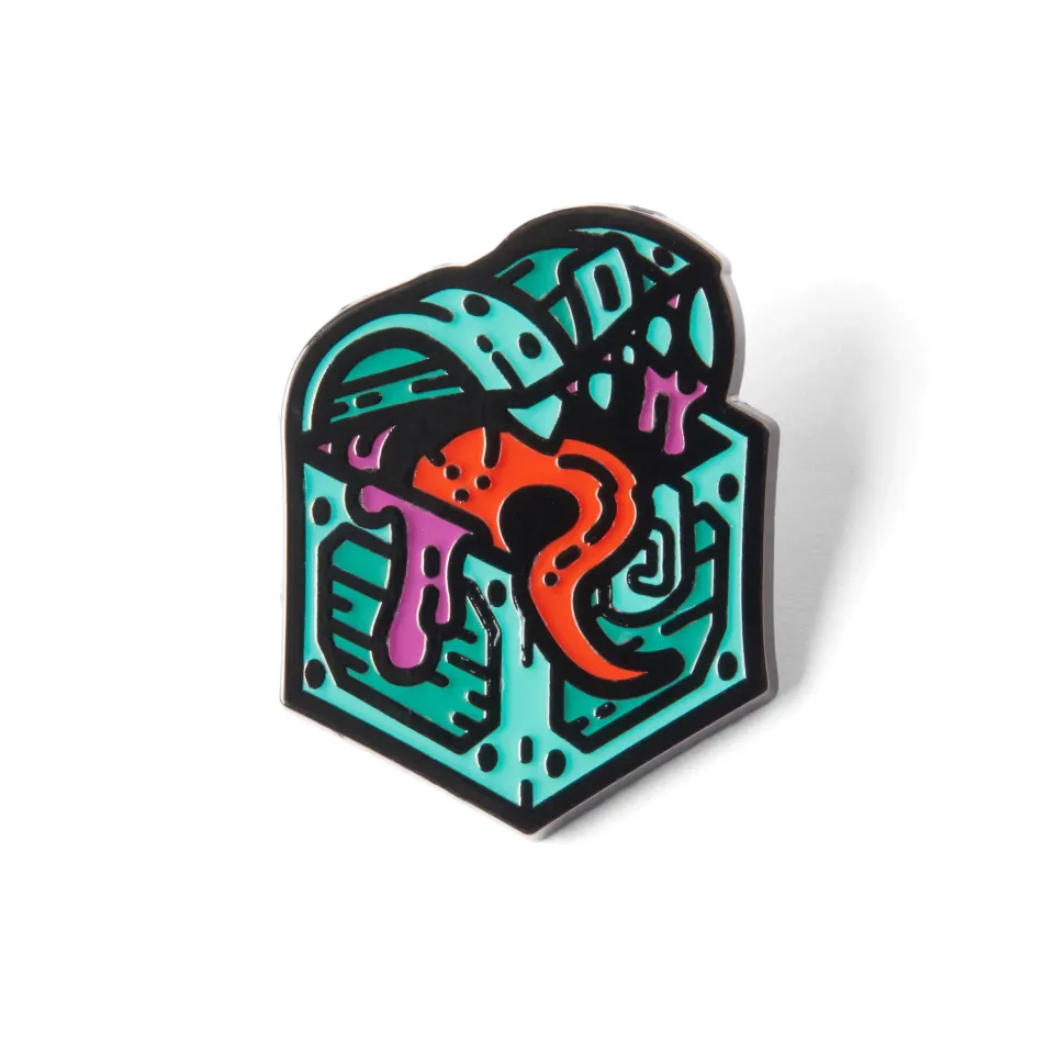 Roll A Crit Mimic emaille pin hard enamel