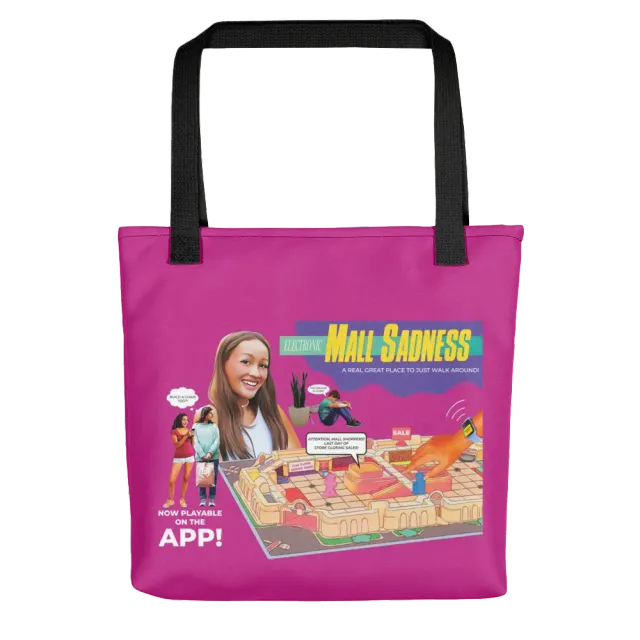 Roll A Crit Mall Sadness tote bag 38 cm polyester