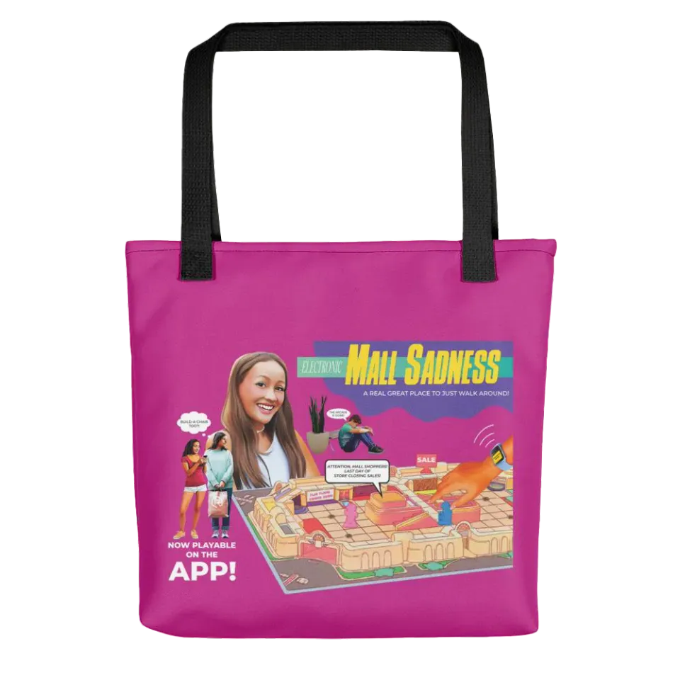 Roll A Crit Mall Sadness tote bag 38 cm polyester