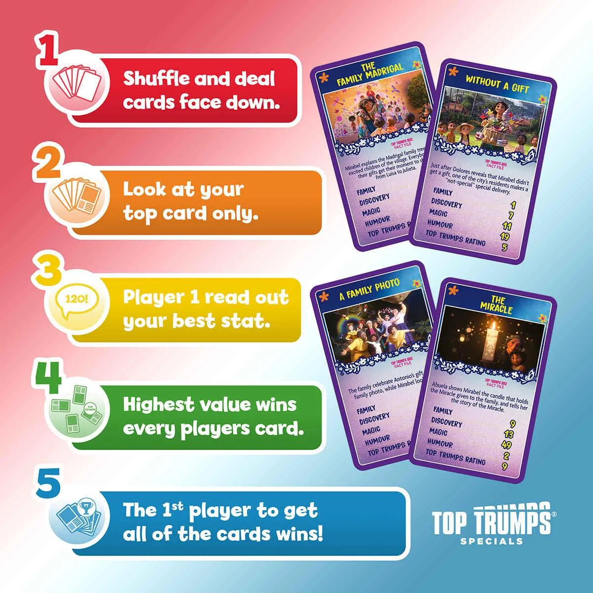 Top Trumps Encanto kaartspel 30 momenten Disney