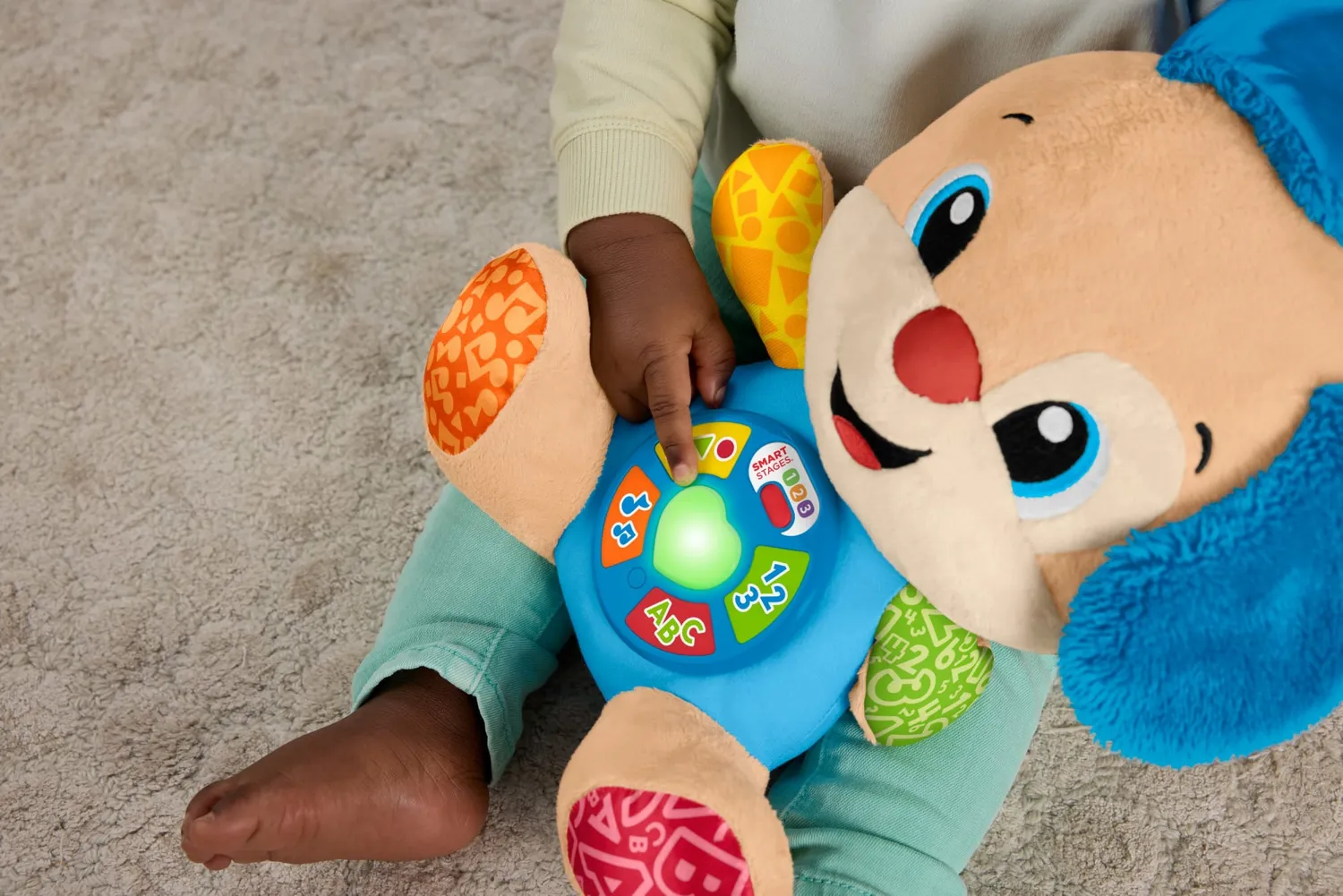 Fisher-Price Smart Stages educatieve hond knuffel muziek