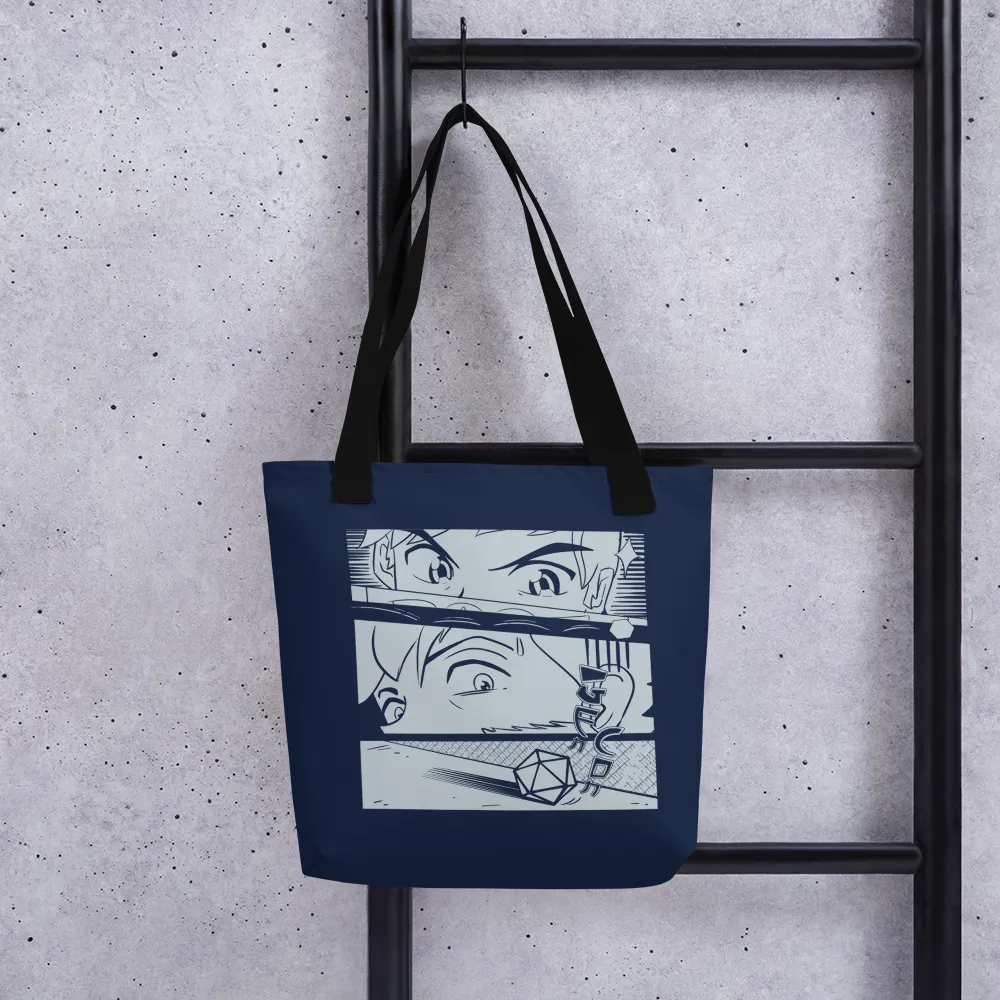 Roll A Crit Gen Con Anime Triptych tote bag 10 liter