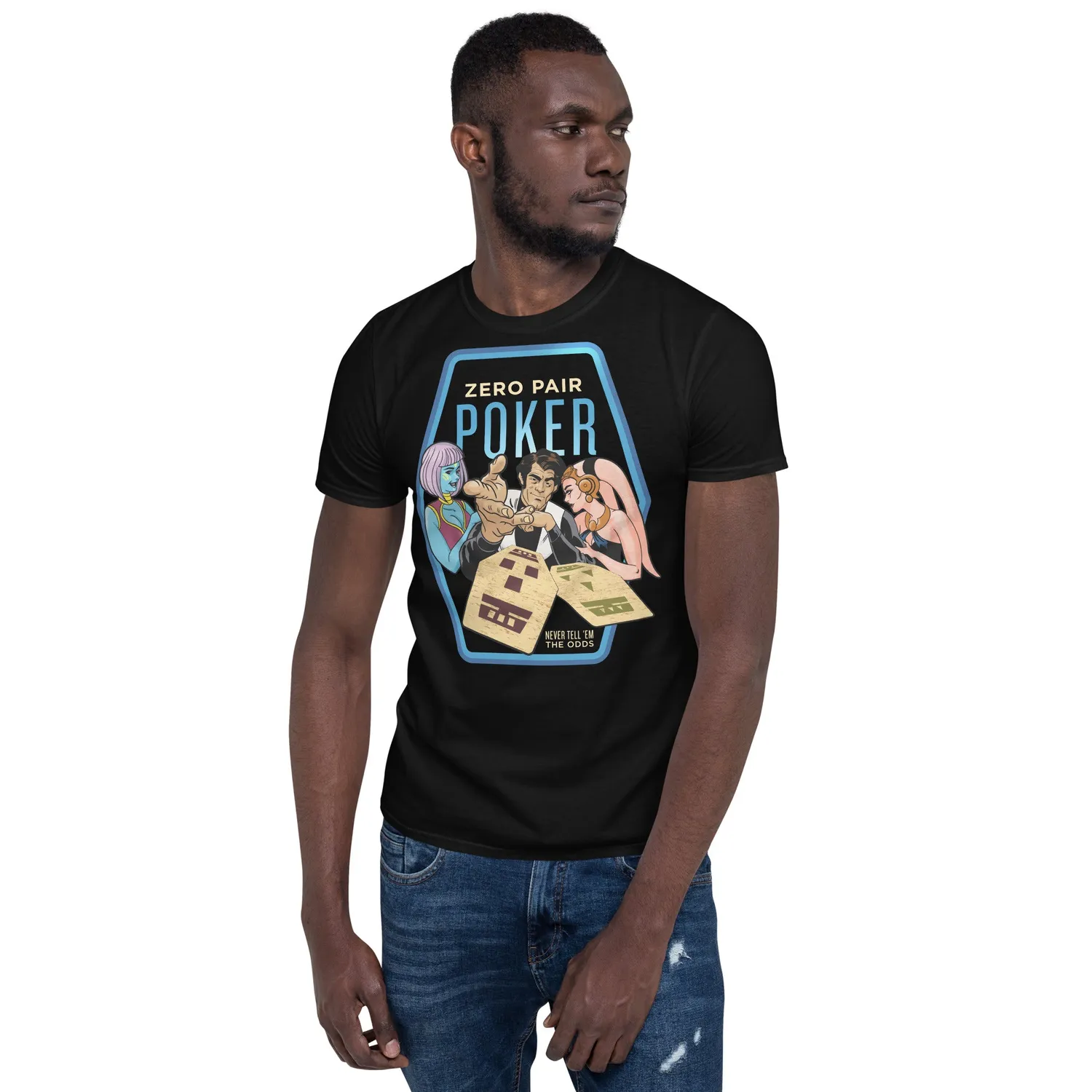 Roll A Crit Zero Pair Poker T-shirt katoen