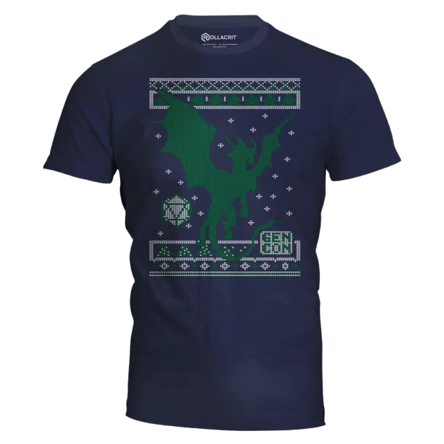 Roll A Crit Gen Con Holiday Slim Fit T-shirt Genevieve katoen