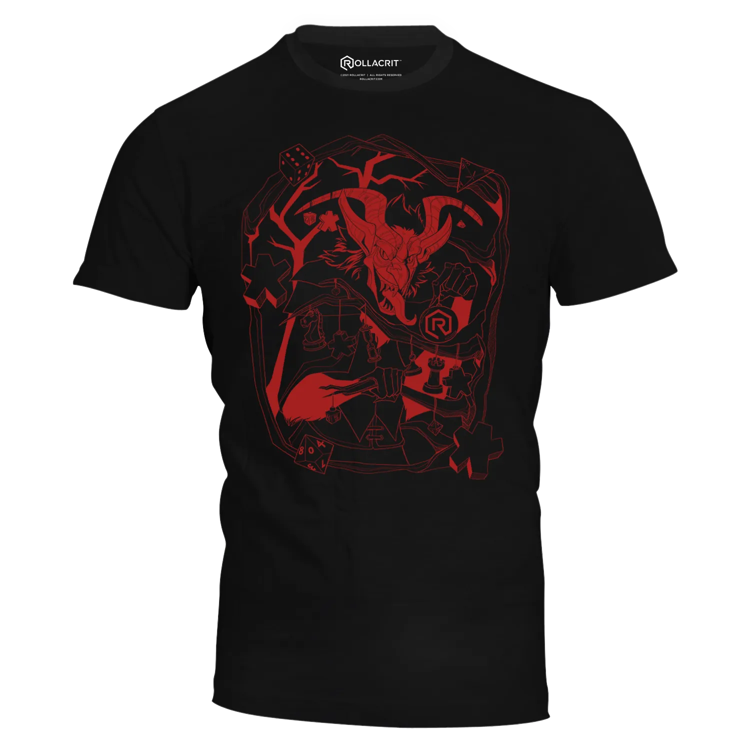 Roll A Crit Decorating Krampus T-shirt katoen unisex