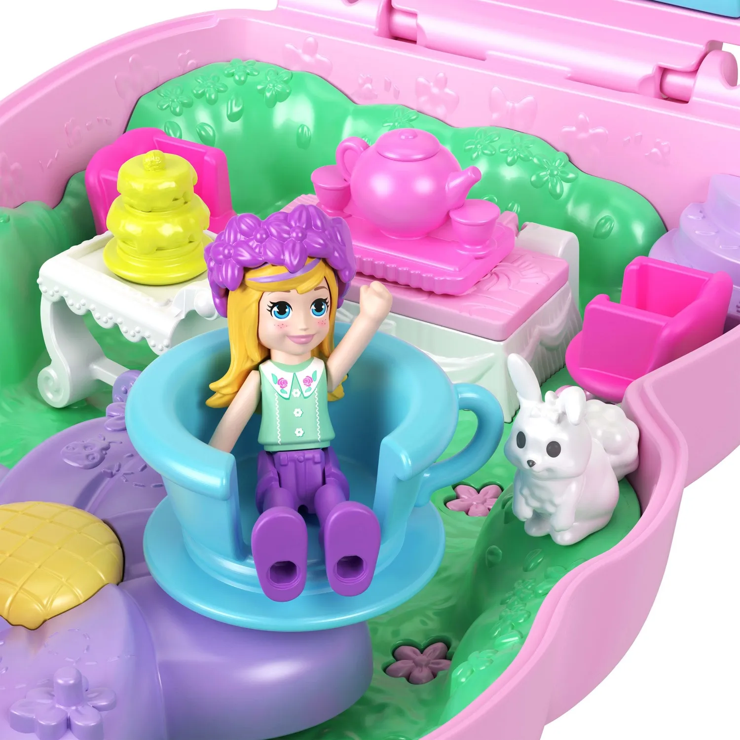 Polly Pocket Konijn Theefeestje Speelset Compact
