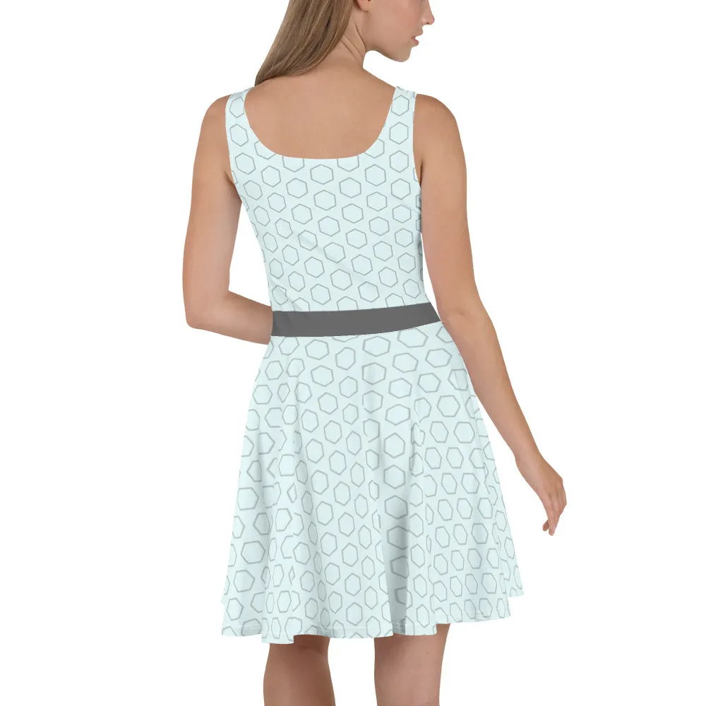 Roll A Crit Logo Hex Skater Jurk Dames