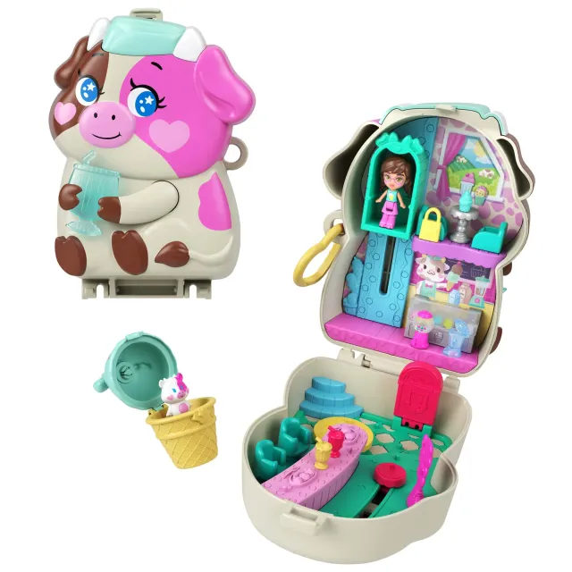 Polly Pocket Milkshake koe compact speelset 4+ jaar