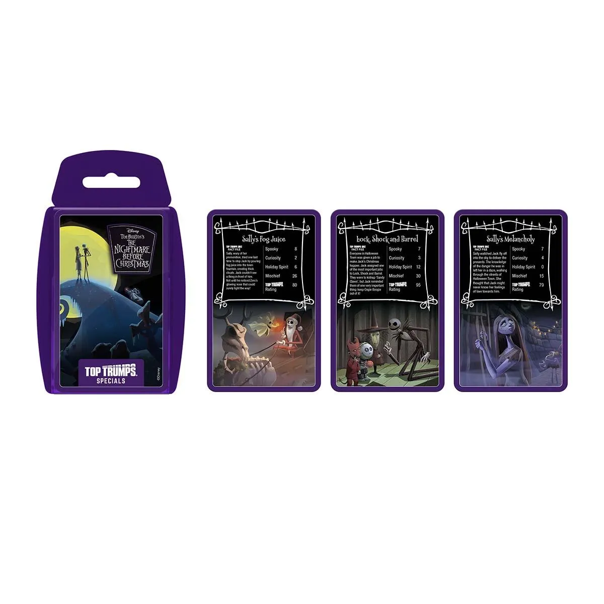 Top Trumps Nightmare Before Christmas kaartspel momenten