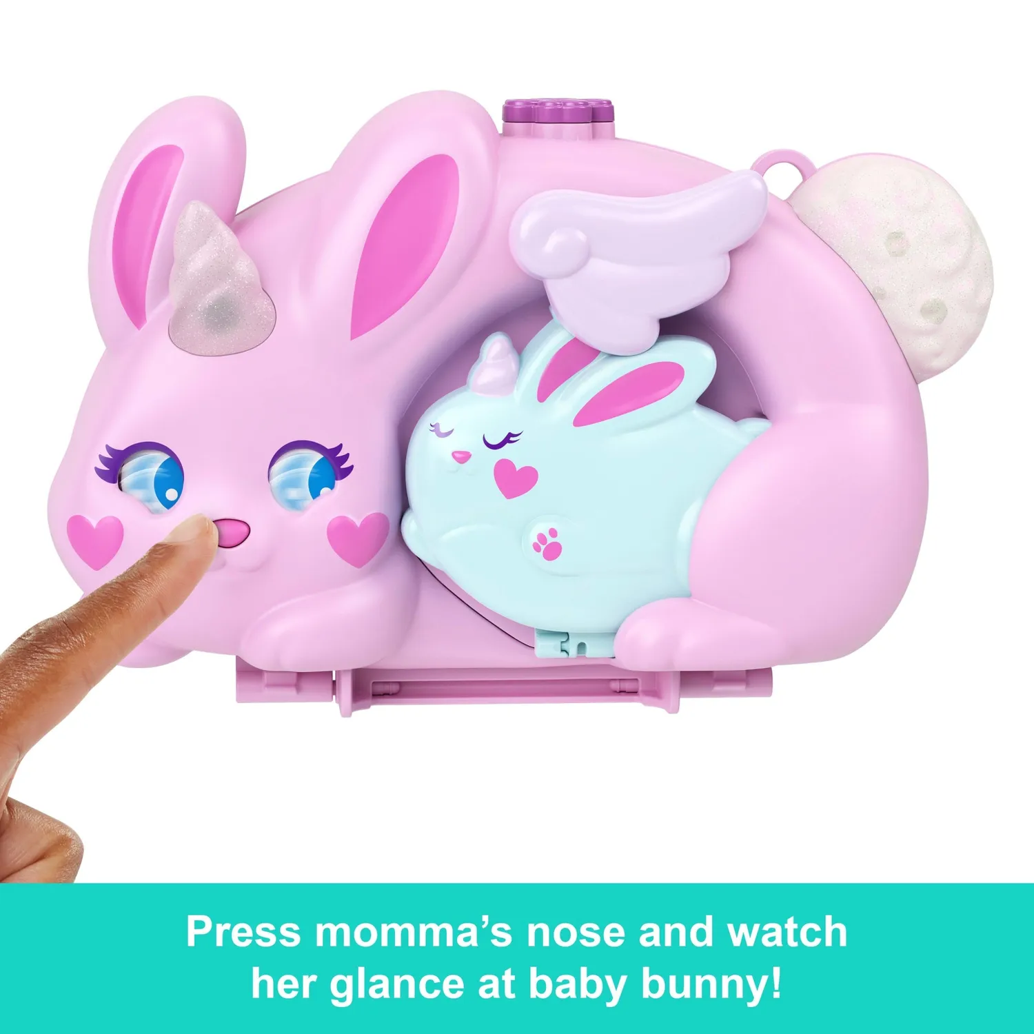 Polly Pocket Bunny Fun 2-in-1 handtas speelset konijn