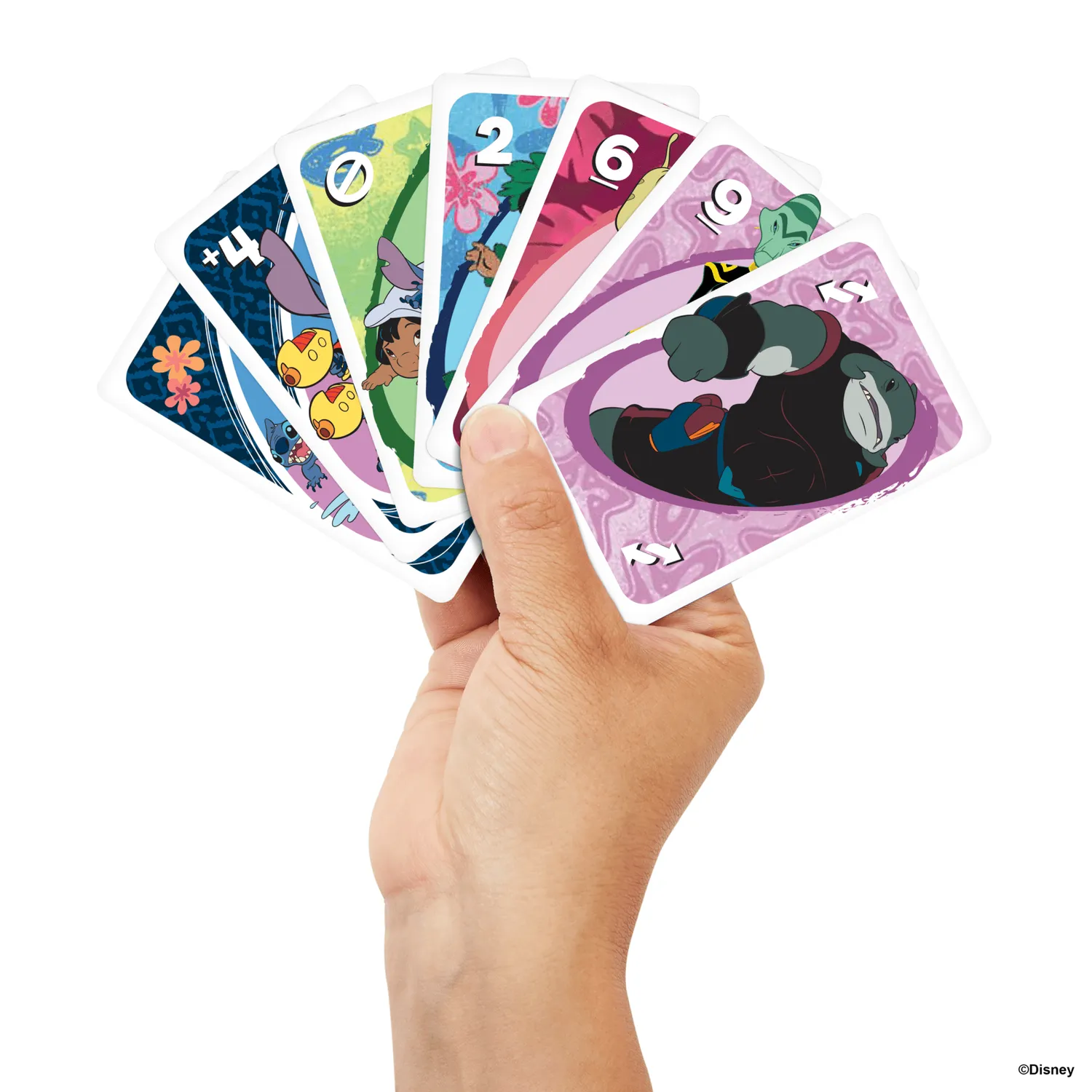 UNO Disney Lilo & Stitch kaartspel met Ohana-regel