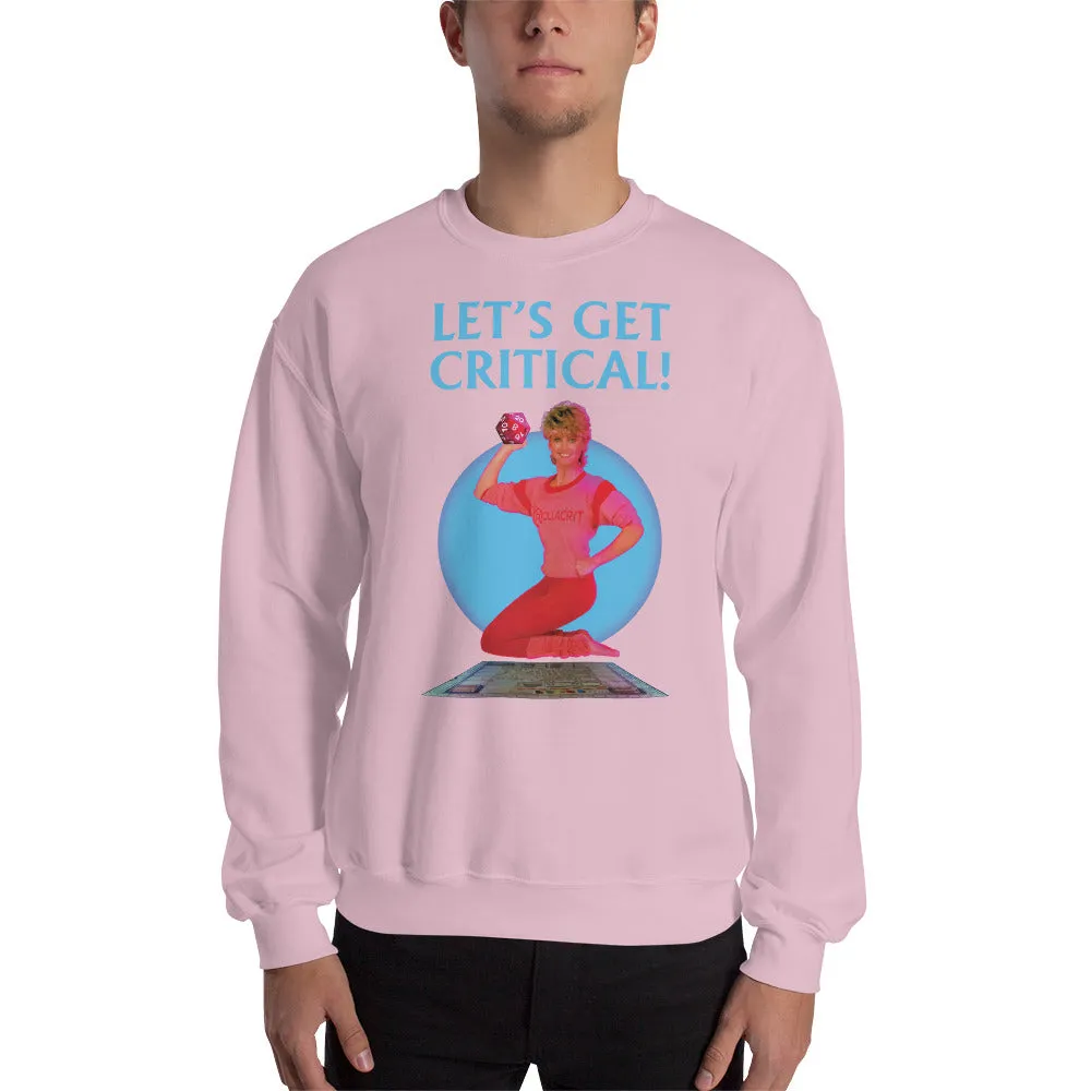 Roll A Crit Let's Get Critical sweater indigo blauw