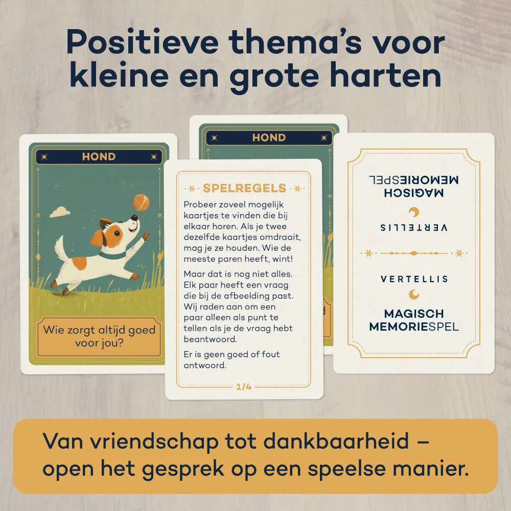 Vertellis Magisch Memoriespel memoryspel vanaf 4 jaar familiespel
