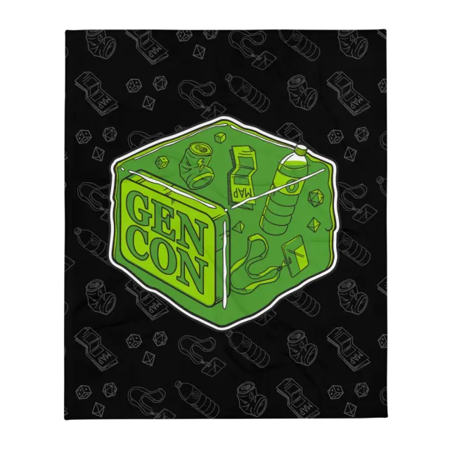 Roll A Crit Gen Con Gelatinous Cube throw deken 127x153