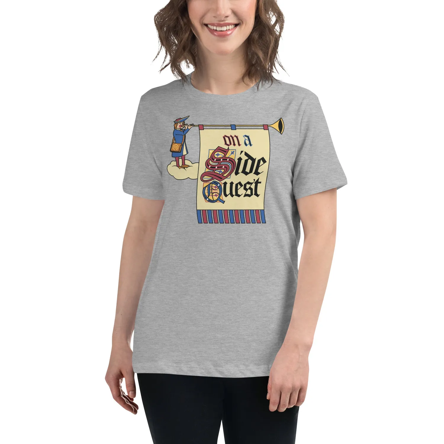 Roll A Crit On a Side Quest T-shirt dames katoen