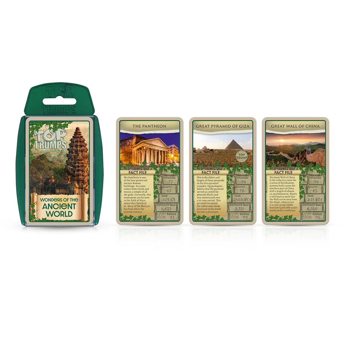 Top Trumps Wonders of the Ancient World kaartspel 30 kaarten educatief