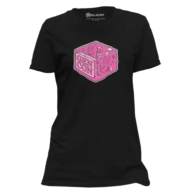Gen Con Pink Gelatinous Cube femme T-shirt katoen