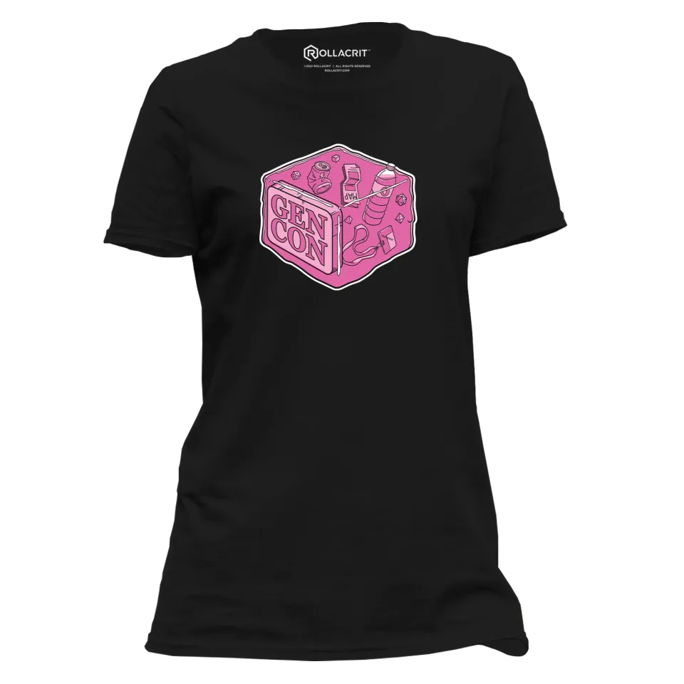 Gen Con Pink Gelatinous Cube femme T-shirt katoen