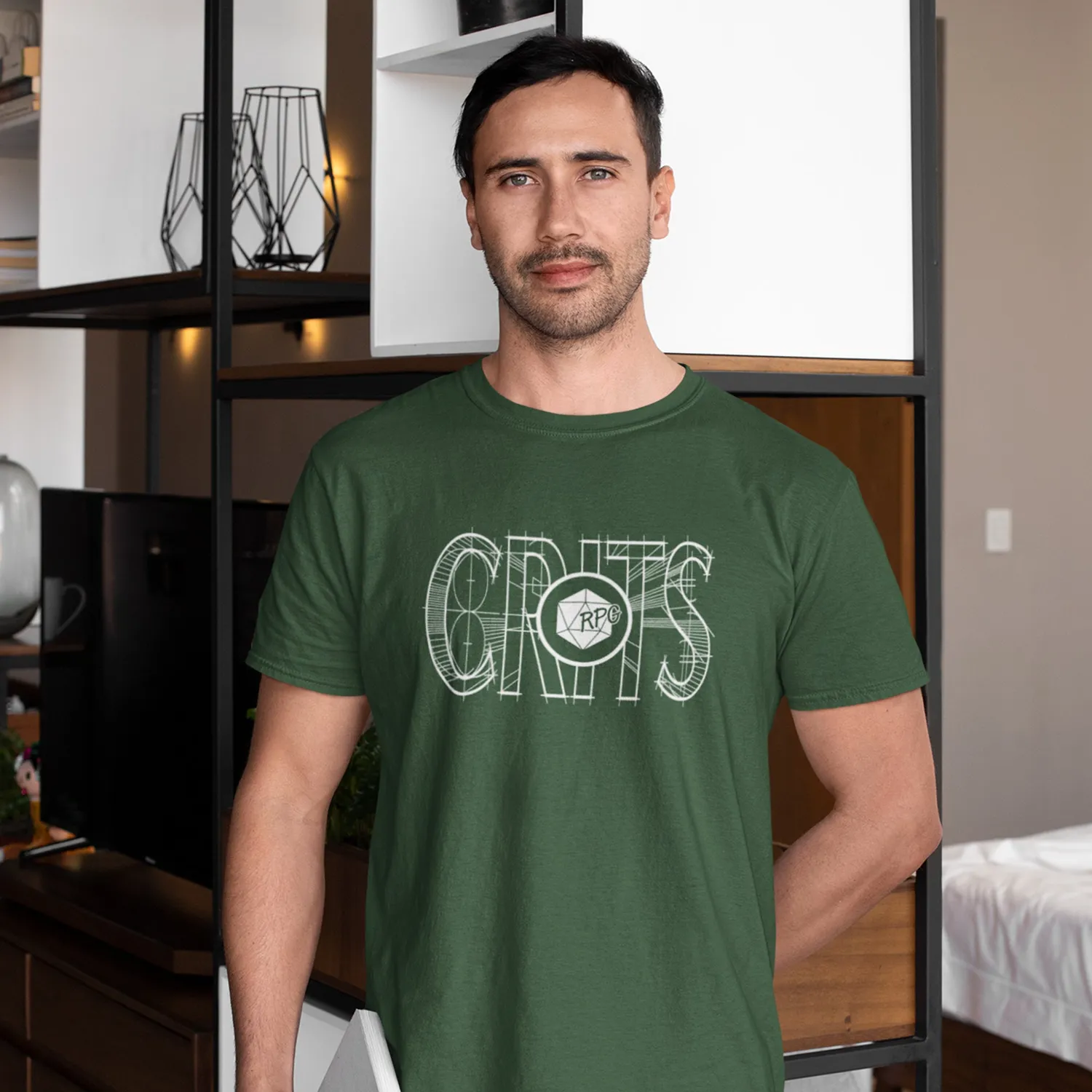 Roll A Crit RPG Crits slim fit T-shirt heather royal