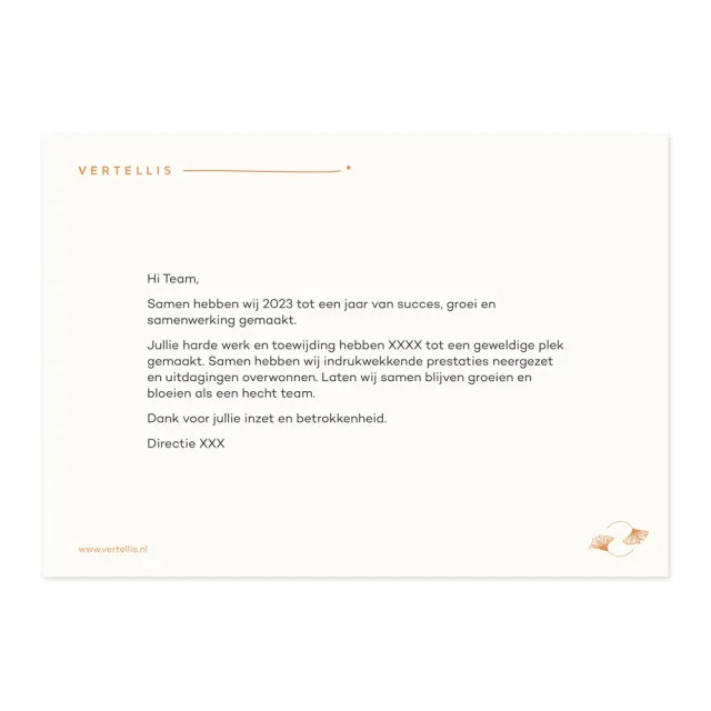 Vertellis Cadeau Kaartje met persoonlijk bericht
