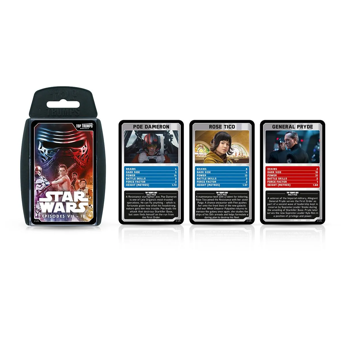 Top Trumps Star Wars Episodes 7-9 kaartspel 30 kaarten