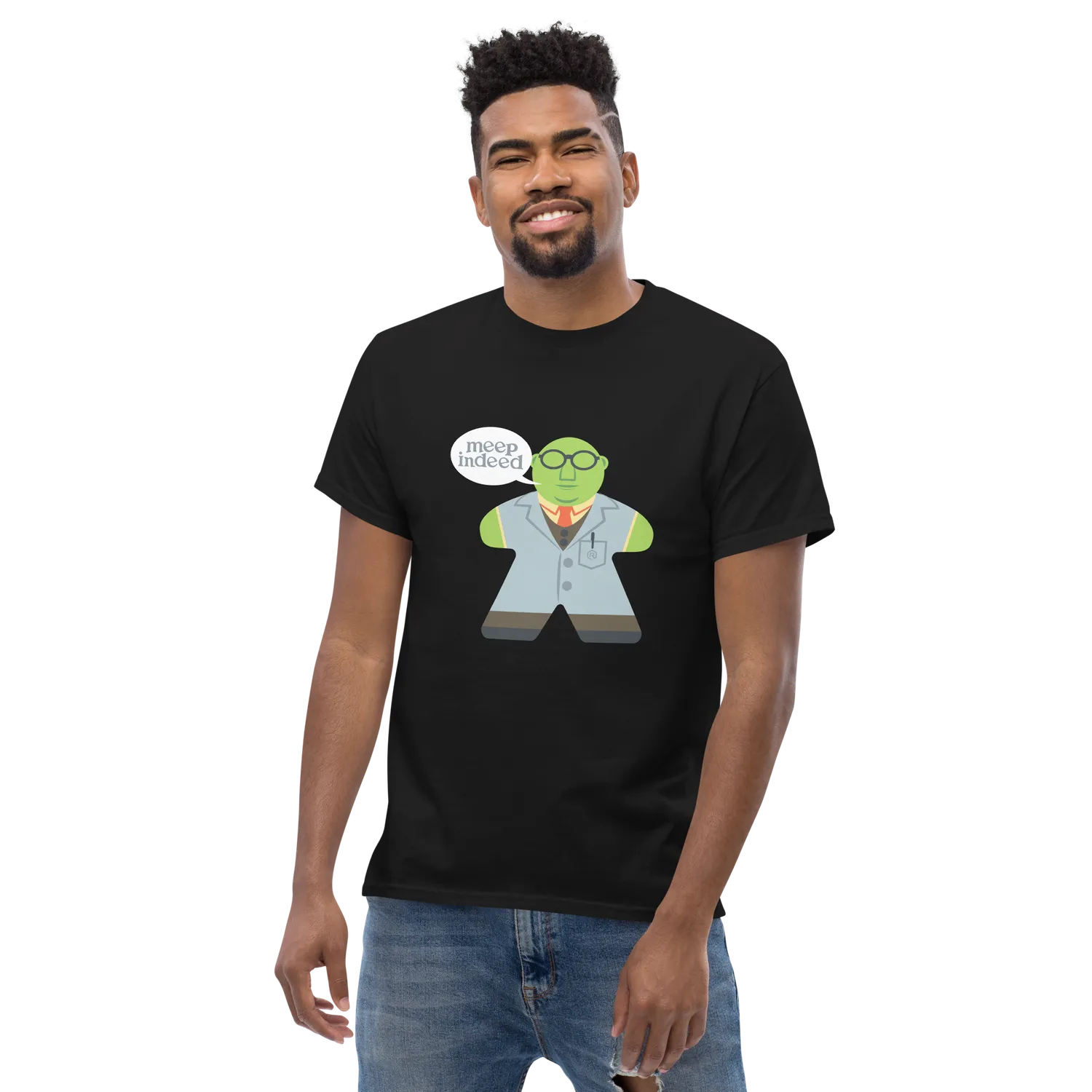 Roll A Crit Mupple Meeple Indeed T-shirt katoen
