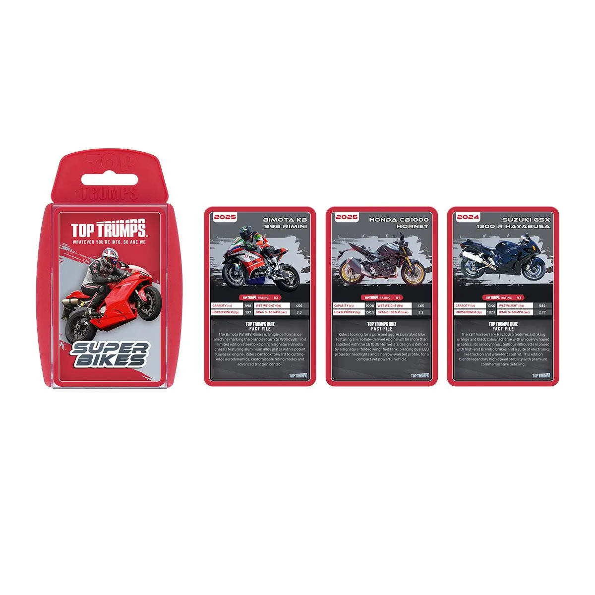 Top Trumps Super Bikes kaartspel motoren 30 kaarten