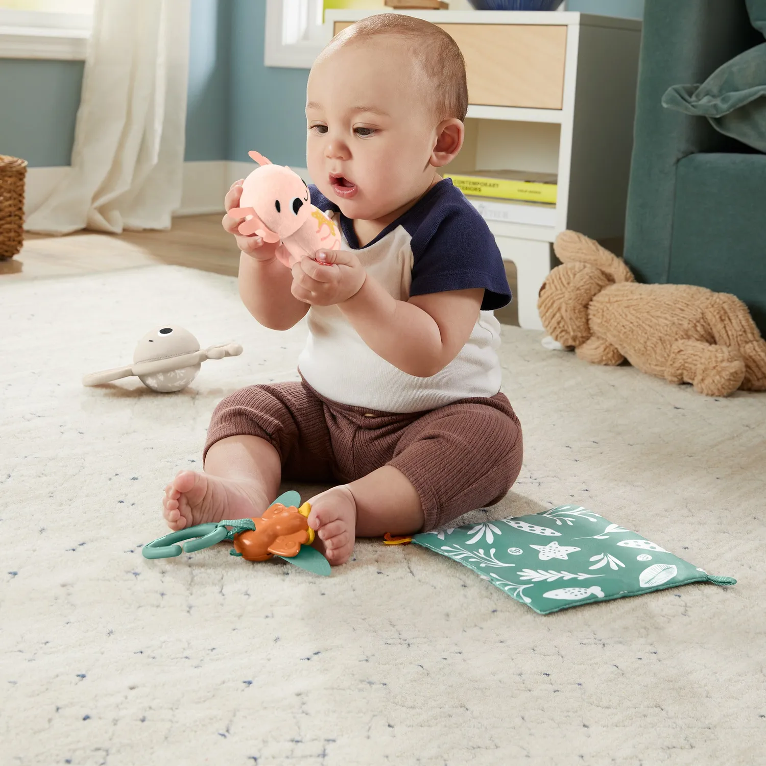Fisher-Price Zintuigen cadeauset babyspeelgoed 4-delig zacht