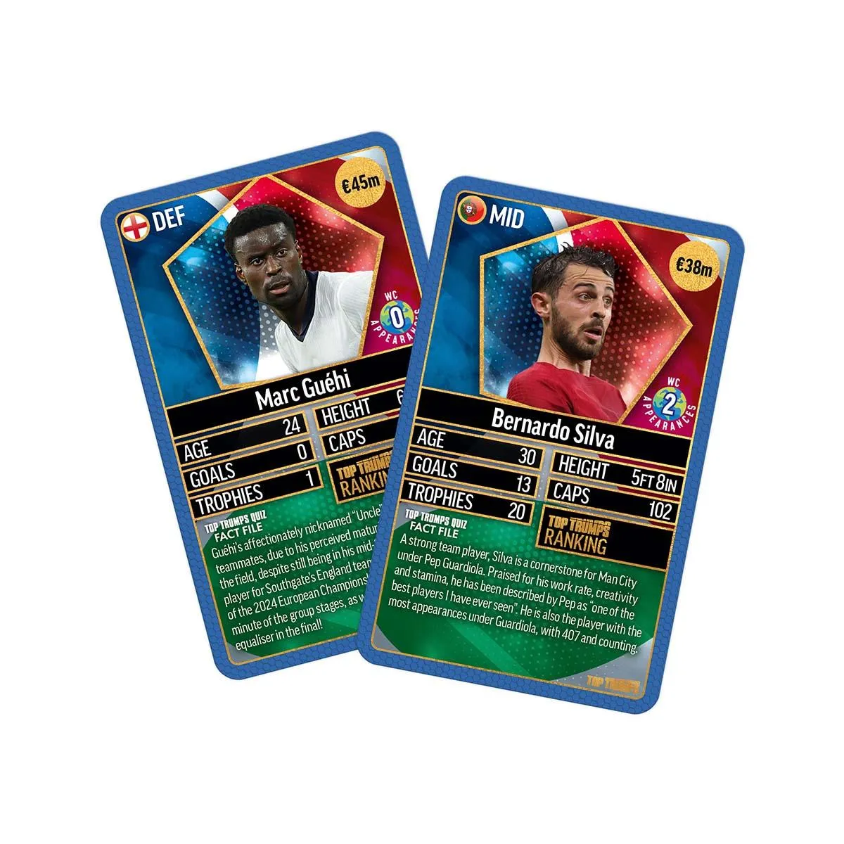 Top Trumps World Football Stars kaartspel Chrome Blue