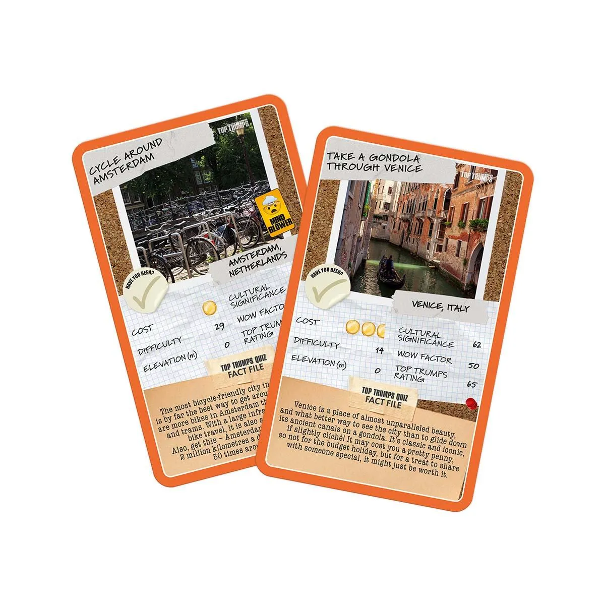 Top Trumps Backpackers Bucket List kaartspel reizen