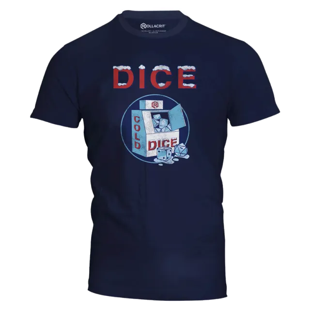 Roll A Crit ICE Dice T-shirt katoen unisex