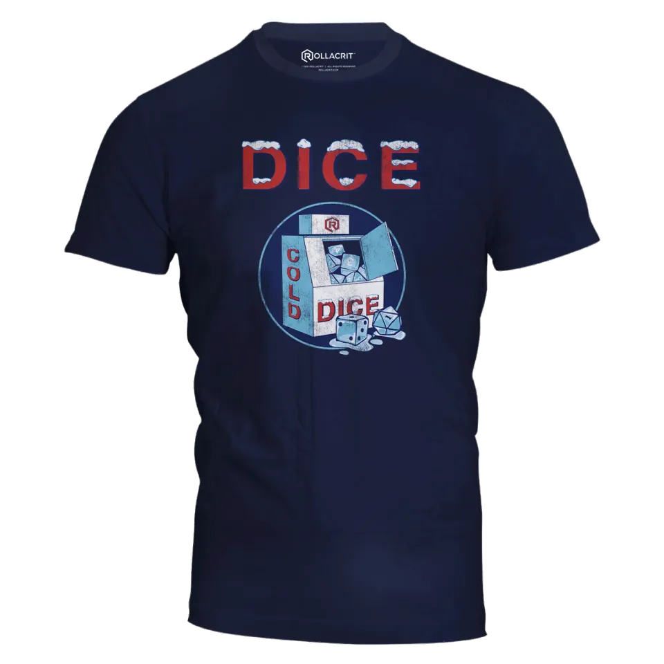 Roll A Crit ICE Dice T-shirt katoen unisex